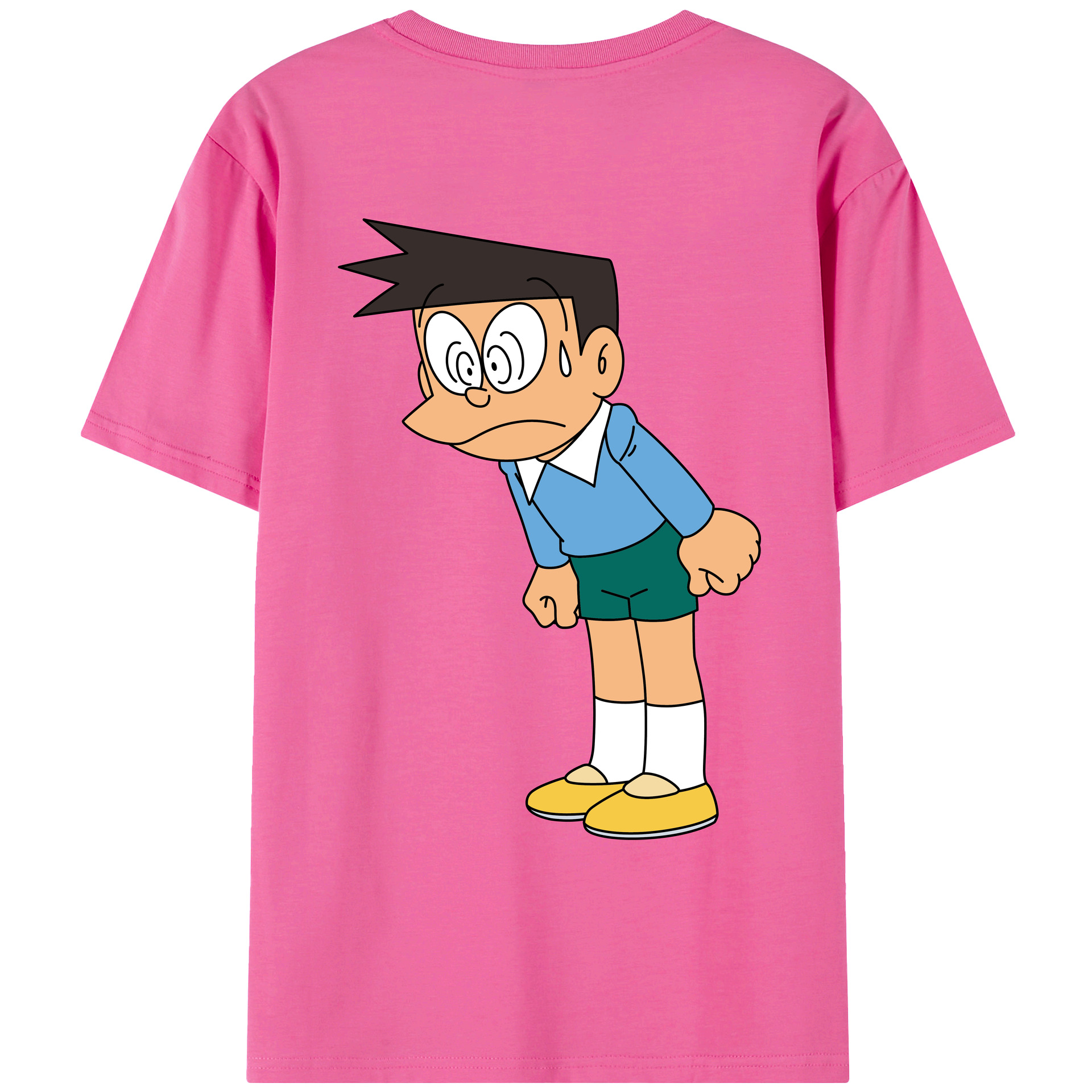 （画像用） ドラえもん 骨川 スネ夫 Doraemon Honekawa Suneo レディース半袖Tシャツ(バックプリント)